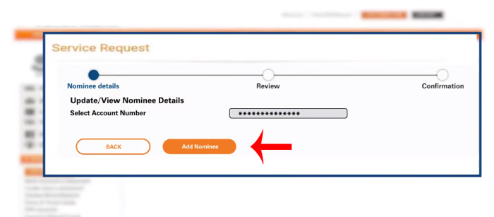 How to add nominee in ICICI Bank Savings account Step 4