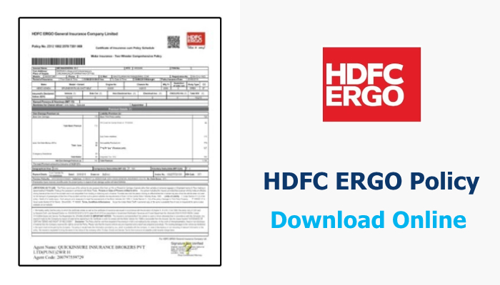 How to download HDFC ERGO General Insurance Policy online