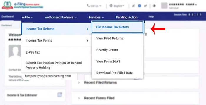 How to download a Filled Income Tax Return Copy Online Step 4