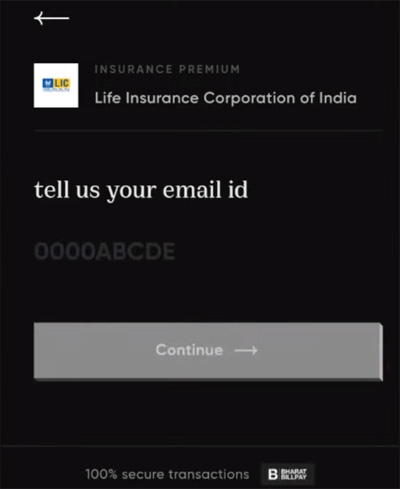 How to pay LIC Premium using CRED App Step 6