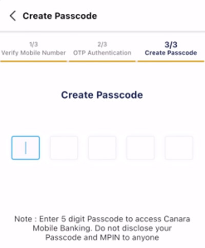 How to register Canara Bank Mobile Banking App ai1 Step 4