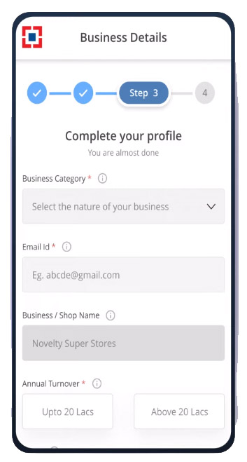 How to register HDFC bank Smarthub Vyapar App Step 6