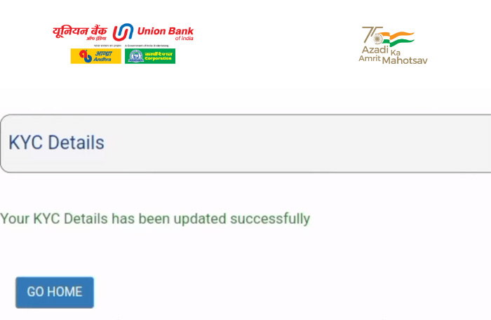 How to update Union Bank KYC Online Step 4