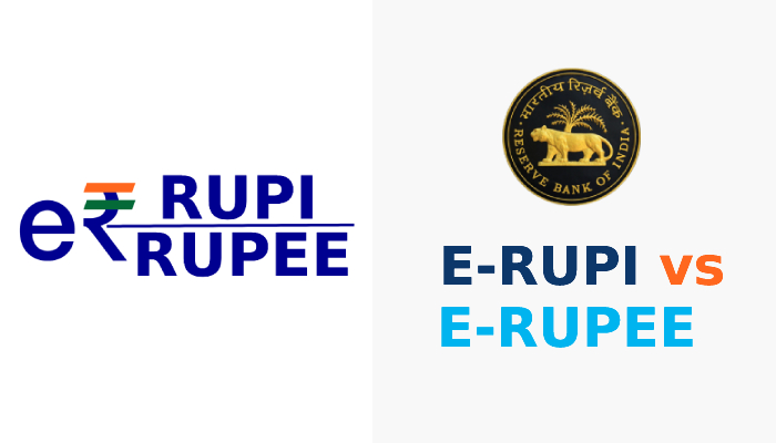 Key differences between e-RUPEE and e-RUPI
