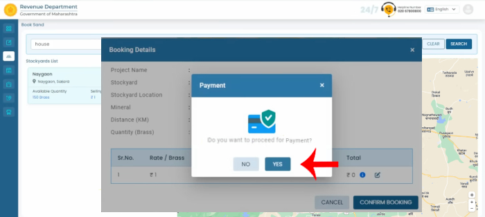 Online Sand Booking in Maharashtra Step 9