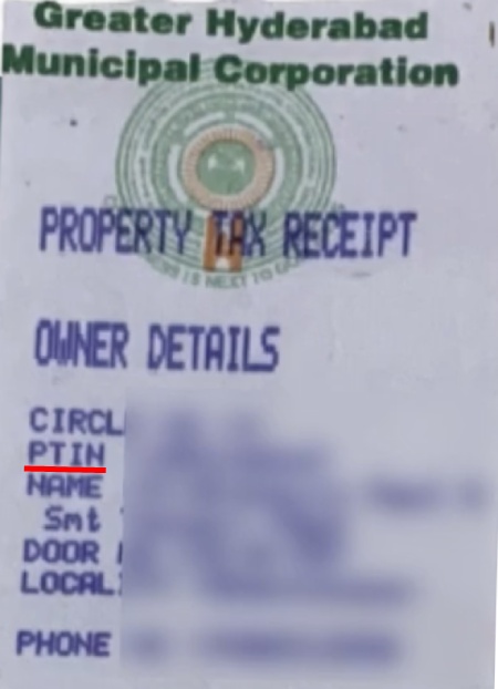 PTI number location on previous bills