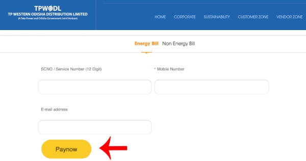 Pay Your Odisha Electricity Bill Online Step 4