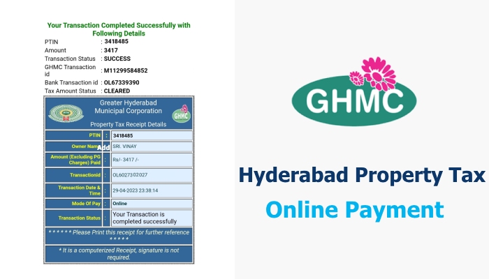 Property Tax Online Payment Hyderabad Corporation