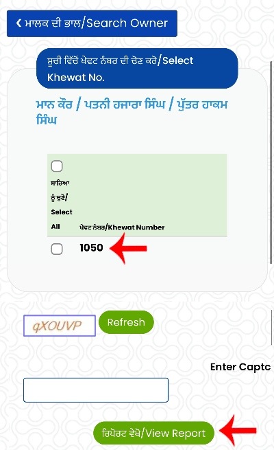 Punjab Jamabandi Download Kaise Kare Step 5